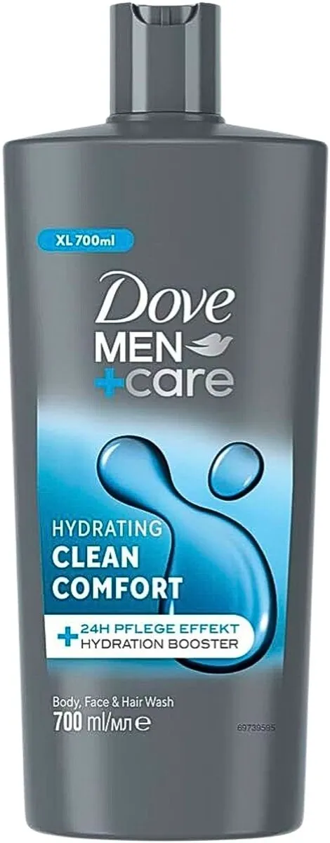 Dove Men+Care Clean Comfort 3-in-1 Douchegel 2100ml - 3 Stuks