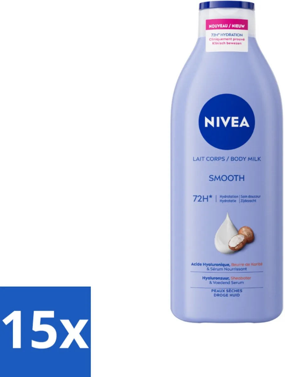 NIVEA Smooth Body Milk Sheaboter 400ml