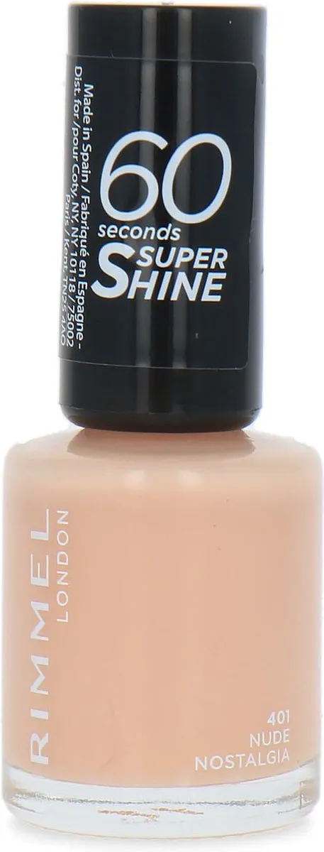 Rimmel London 60 Seconds Super Shine Nagellak 401 Nude Nostalgia
