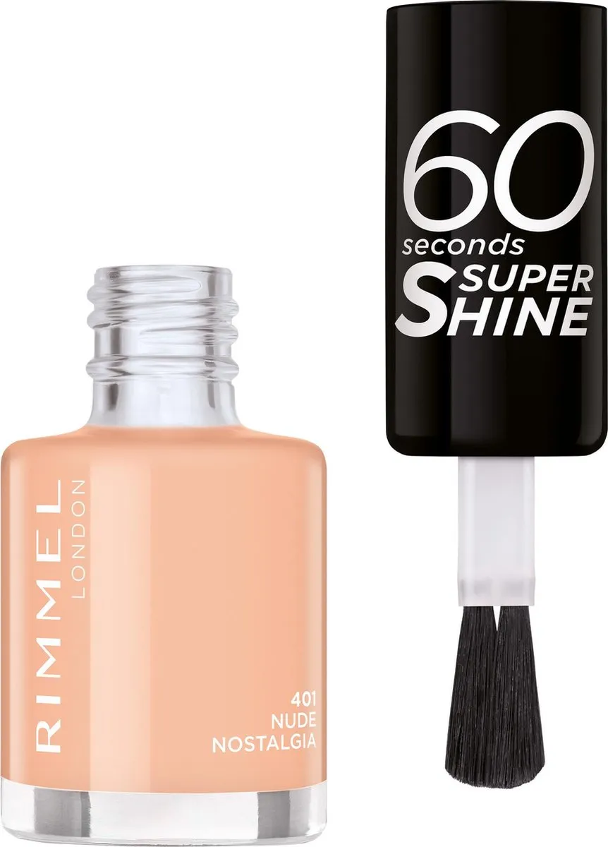 Rimmel London 60 Seconds Super Shine Nagellak 401 Nude Nostalgia - 8ml