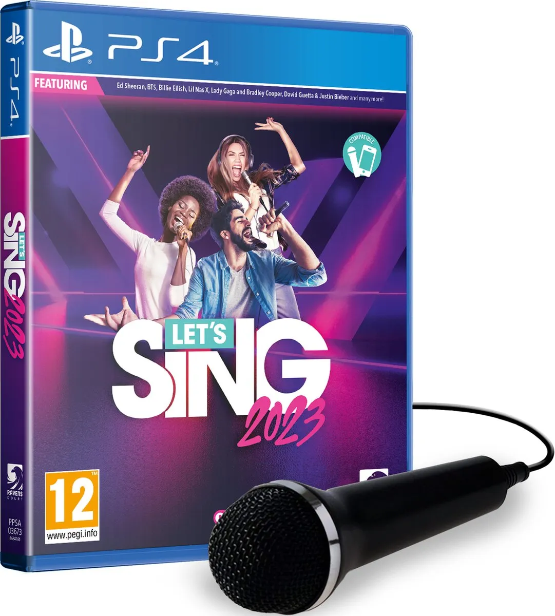 Plaion Let's Sing 2023 + Microfoon - PS4