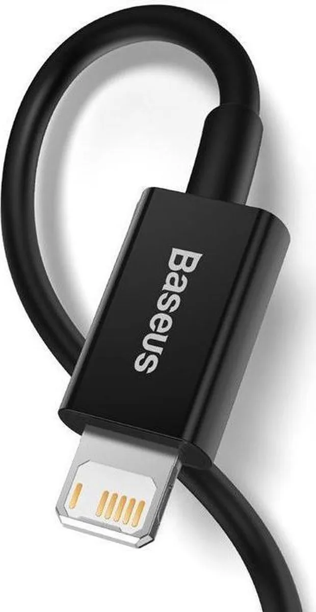 Baseus Superior Series USB naar Lightning 2.4A - 1m - Zwart