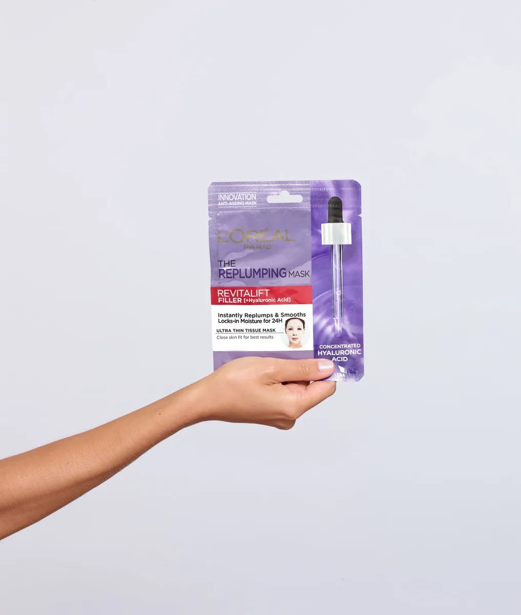 L'Oréal Paris Revitalift Hyaluronzuur Tissue Masker - 20 Stuks
