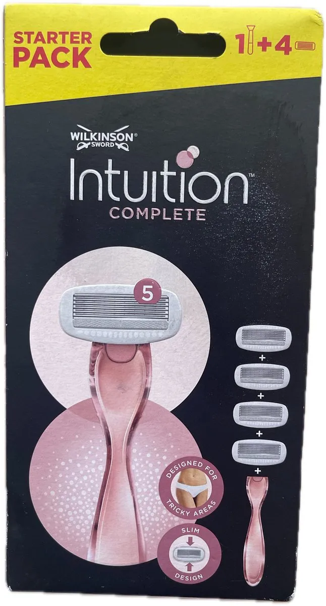 Wilkinson Sword Intuition Complete Scheermes - 4 Navulmesjes Roze