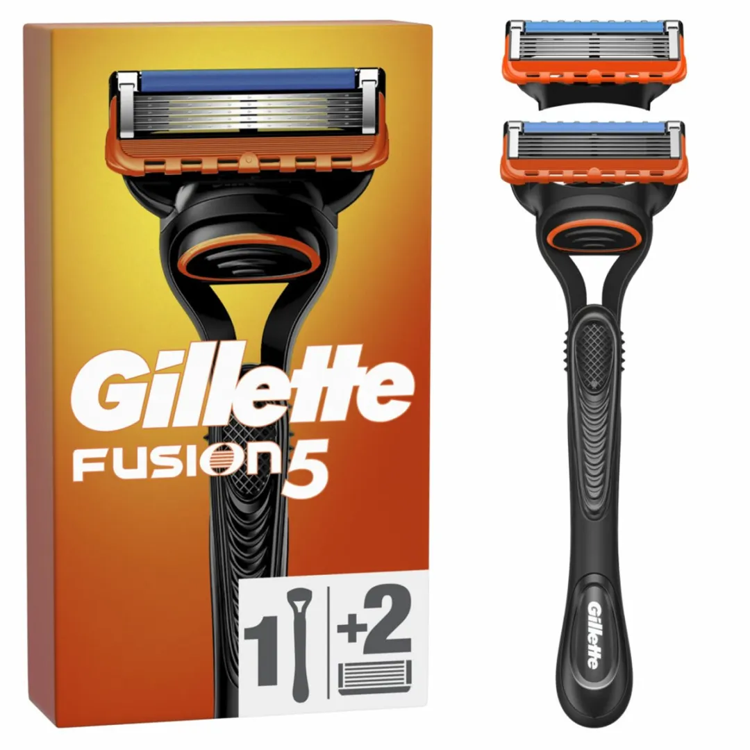Gillette Fusion 5 Scheermes - 8 Stuks (5x1) - Zwart/Rood