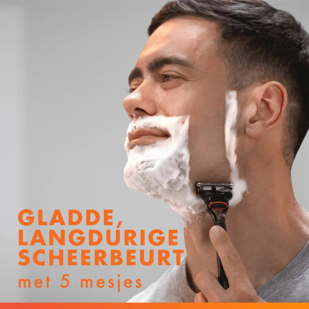 Gillette Fusion 5 Scheermes - 8 Stuks (5x1) - Zwart/Rood