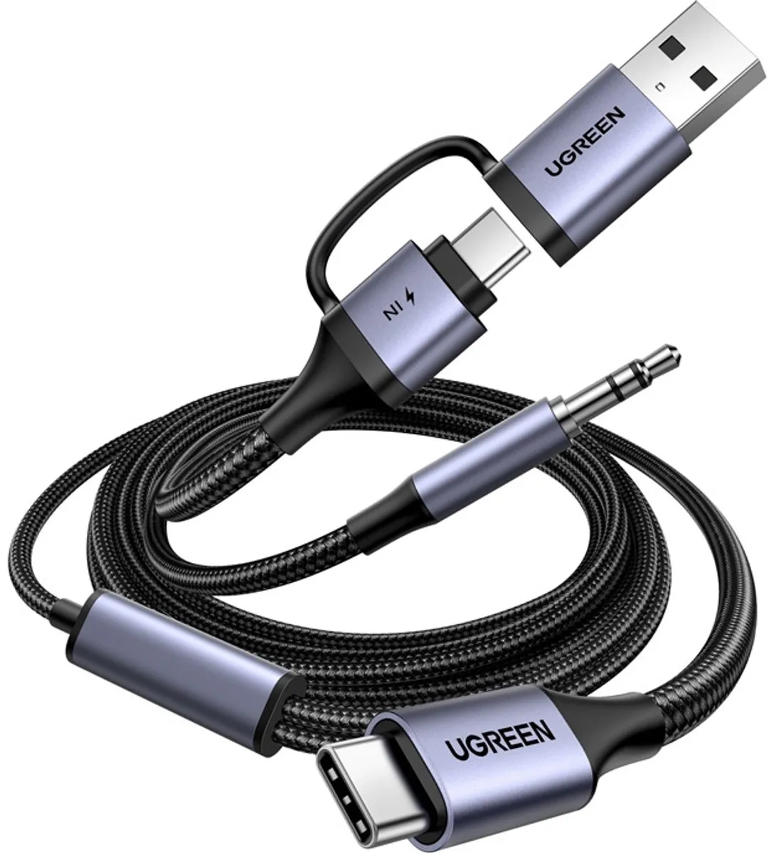UGREEN CM772 USB-C Geluidskaart - Grijs/Zwart