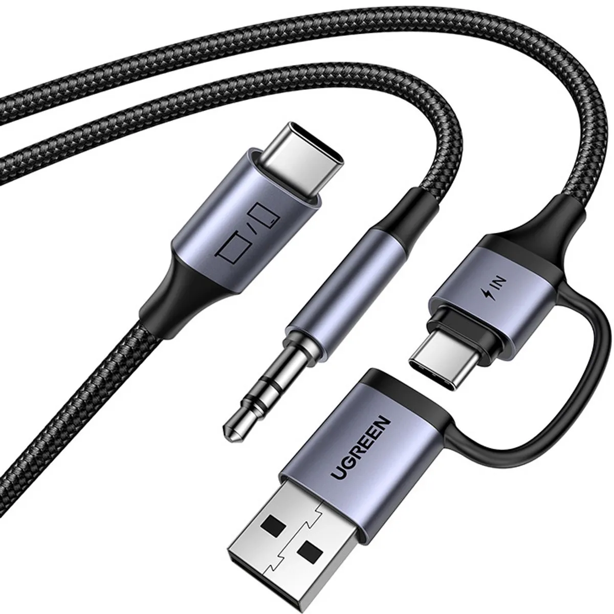 UGREEN CM772 USB-C Geluidskaart - Grijs/Zwart