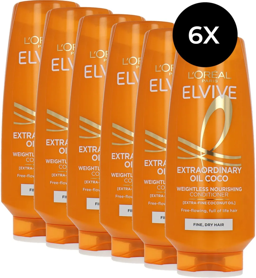 L'Oréal Paris Elvive Extraordinary Oil Conditioner 6x300ml