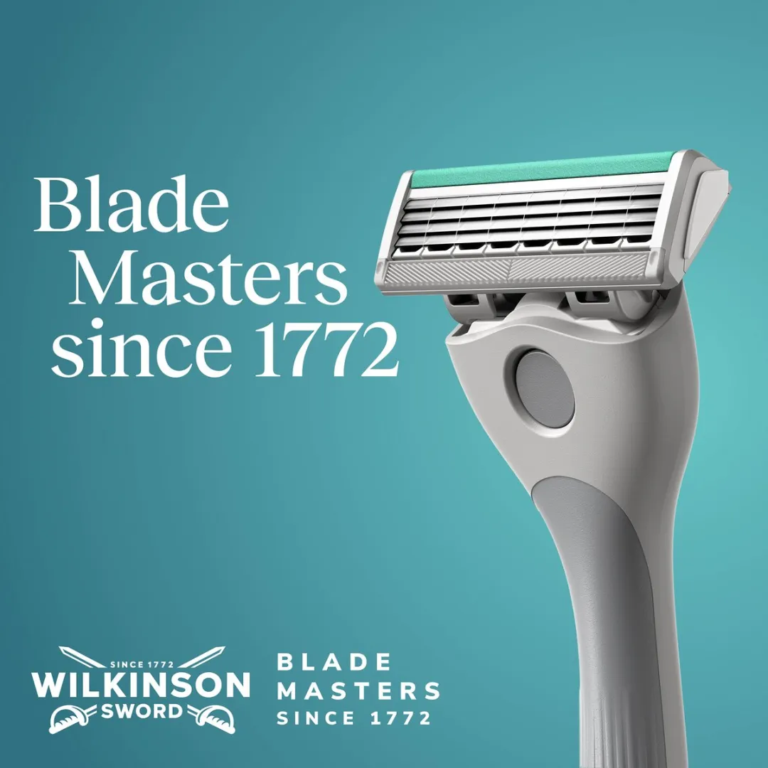 Wilkinson Sword Quattro Navulmesjes - 12 Stuks (4x3) - Diamantcoating