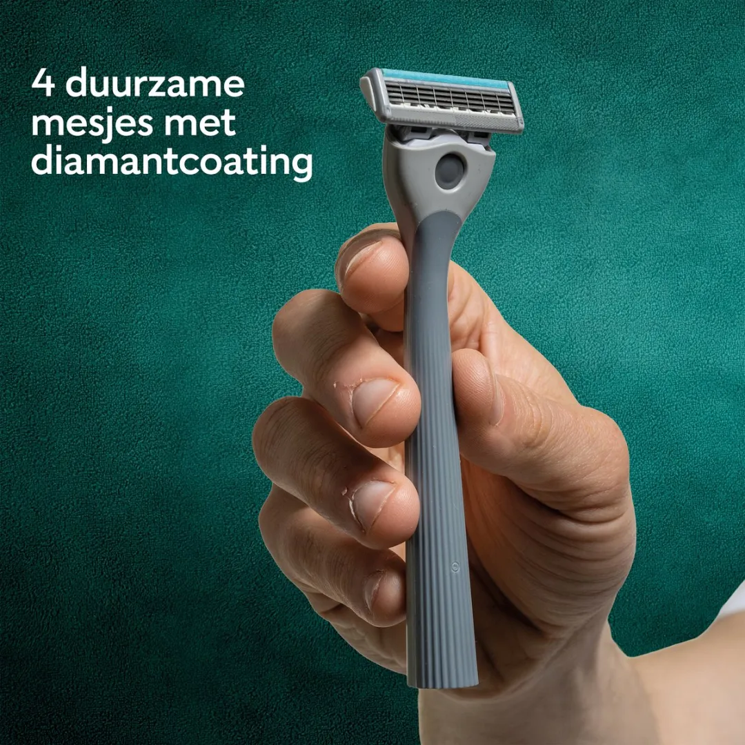 Wilkinson Sword Quattro Navulmesjes - 12 Stuks (4x3) - Diamantcoating