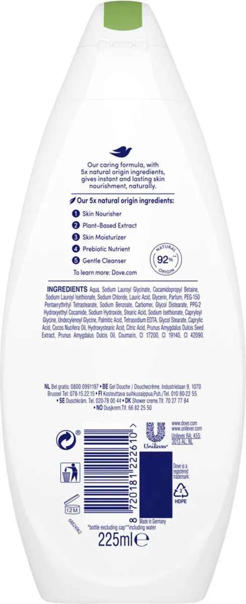 Dove Douchegel Restoring 225ml