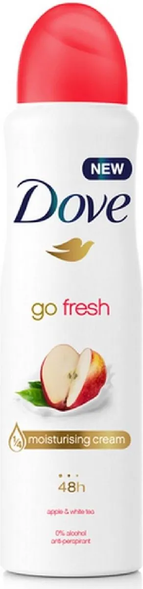 Dove Deo Spray Apple & White Tea Glow 150ml - afbeelding 6 van 6