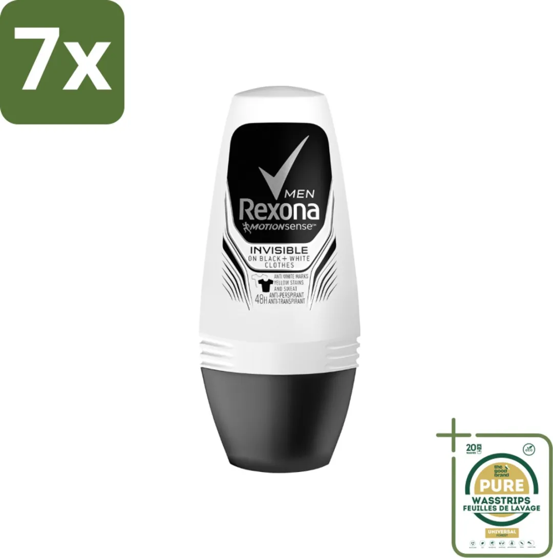 Rexona Men Invisible On Black & White Roll-on Deodorant 350ml