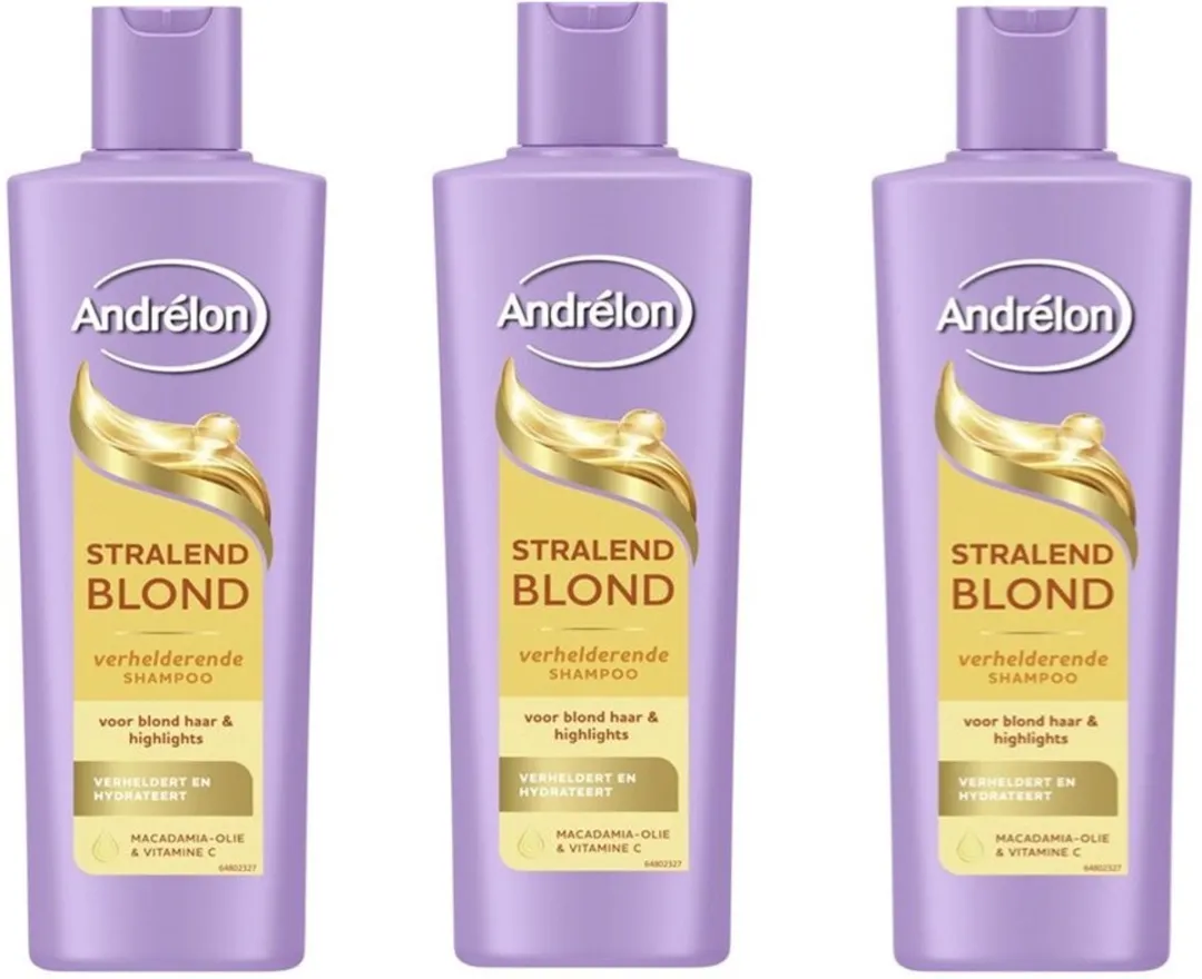 Andrélon Stralend Blond Shampoo 3x250ml