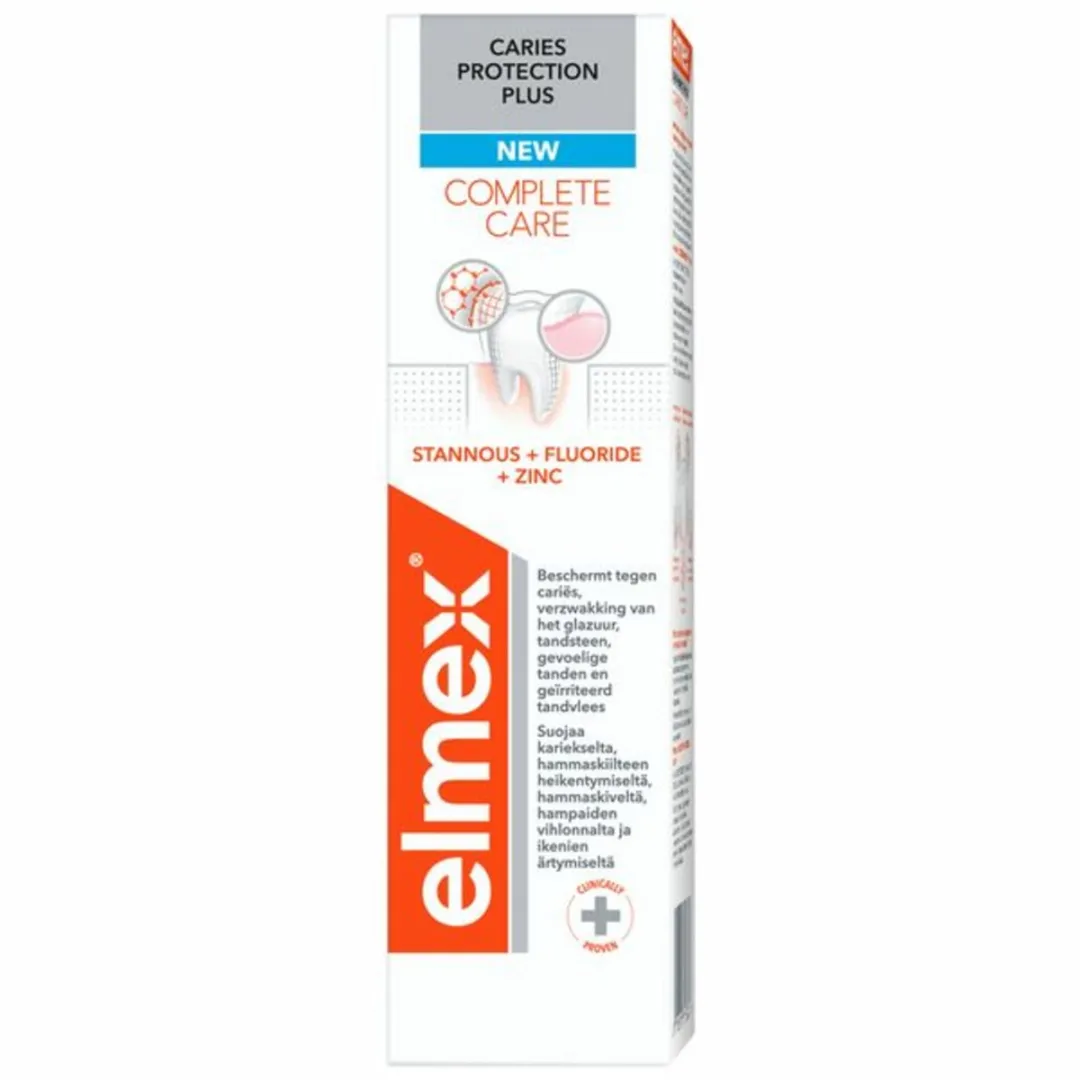 Elmex - Tandpasta - Caries Protection Plus - Complete Care - 75 ml - Bulkverpakking - 5 stuks