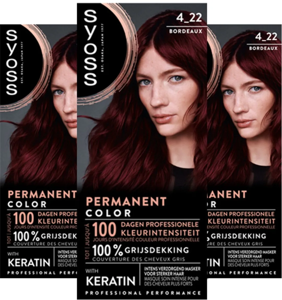 Syoss Permanent Haarkleuring Bordeaux 115ml