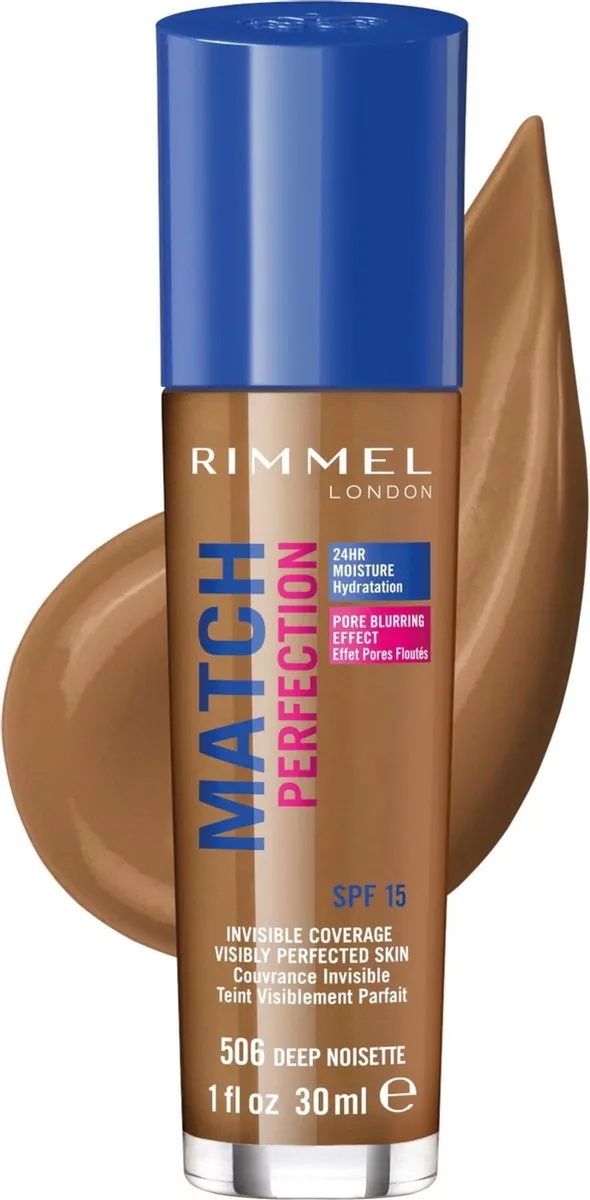 Rimmel London Match Perfection Foundation 506 Deep Noisette