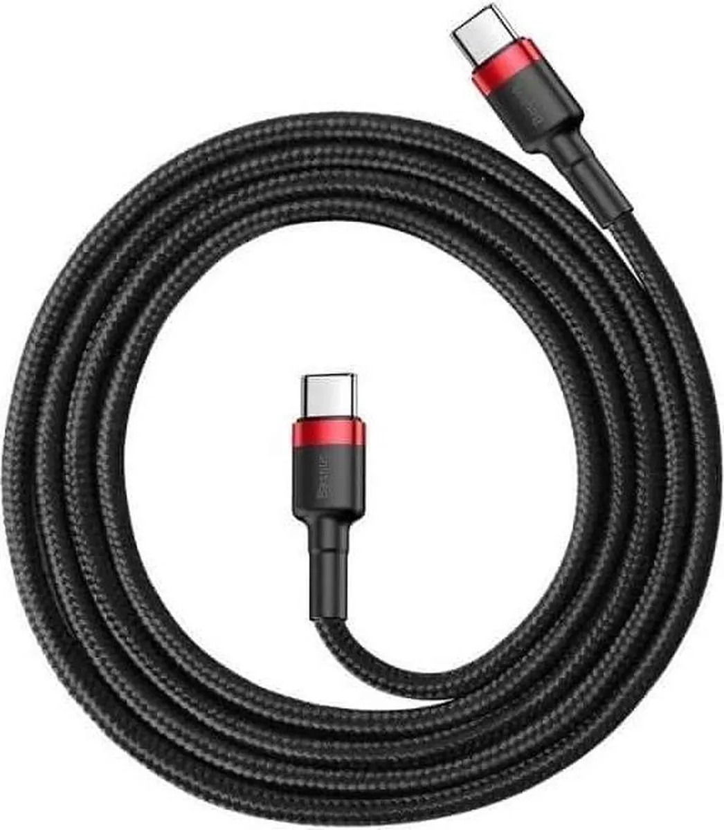Baseus 4940 USB-C Snellaadkabel 2M - 100W Rood