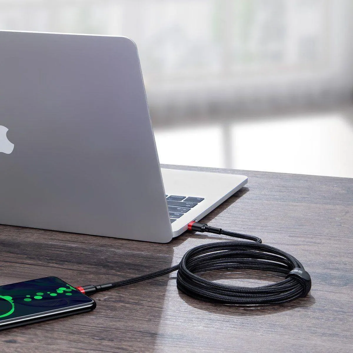 Baseus 4940 USB-C Snellaadkabel 2M - 100W Rood