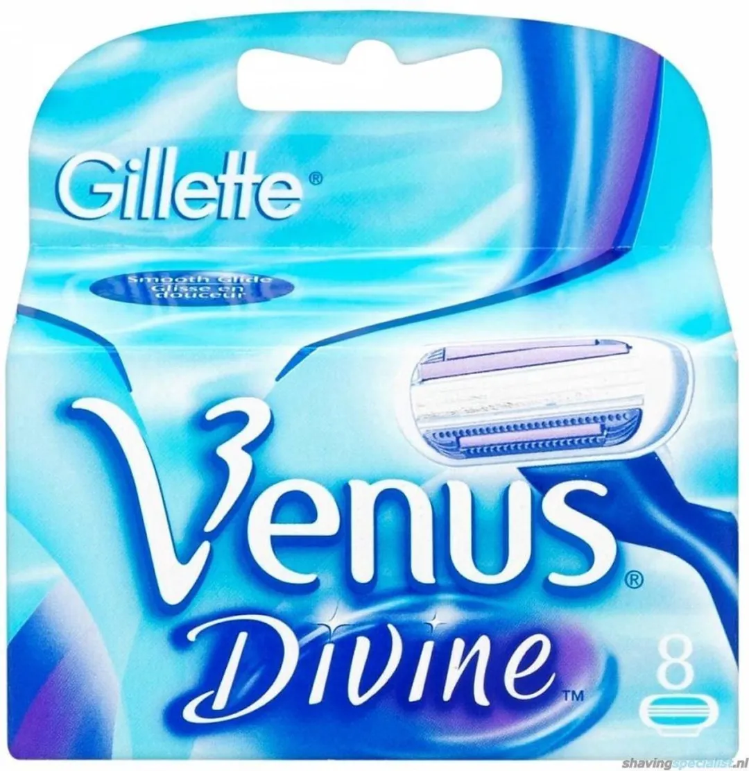 Gillette Venus Divine Scheermesjes 3-delig - 8 Stuks - Roze Blauw