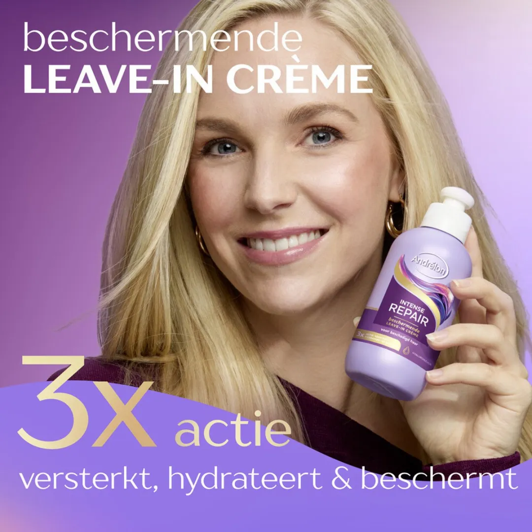 Andrélon Intense Repair Leave-in Crème 200ml - 3 Stuks