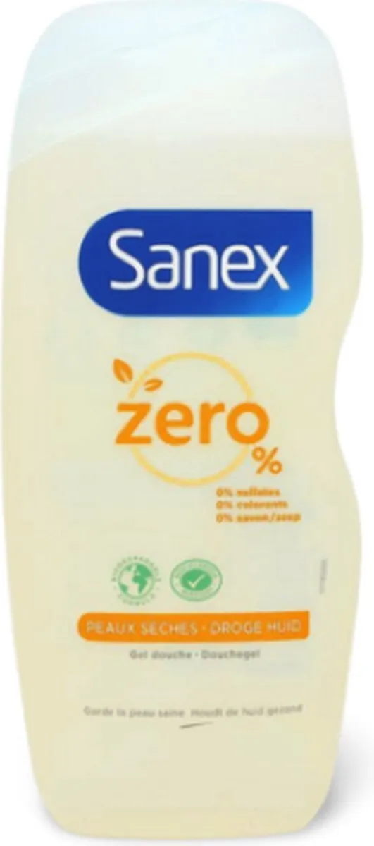 Sanex Zero Droge Huid Douchegel 500ml - afbeelding 6 van 6