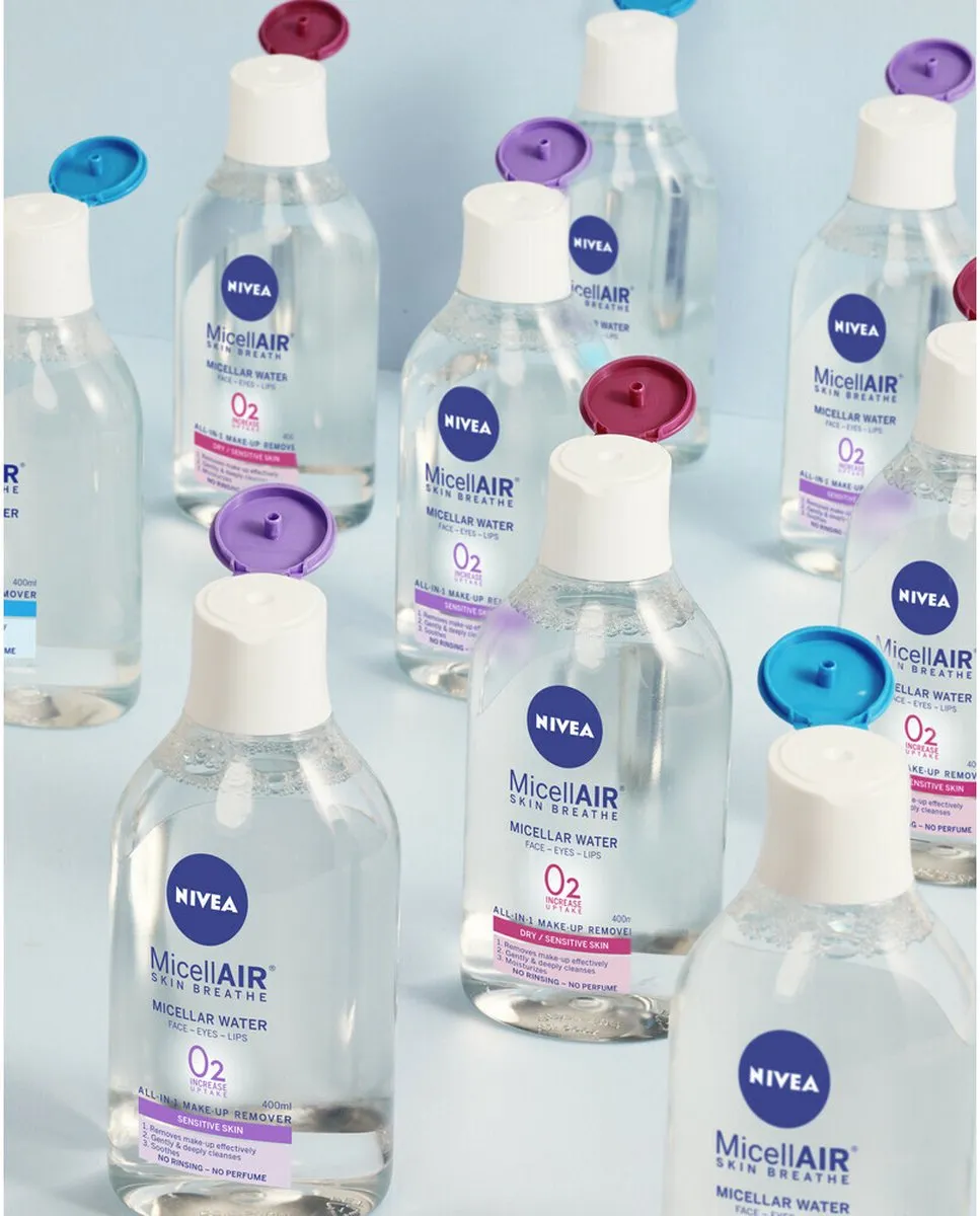 NIVEA O2 Zuurstofboost Micellair Water 400ml - 10 Stuks