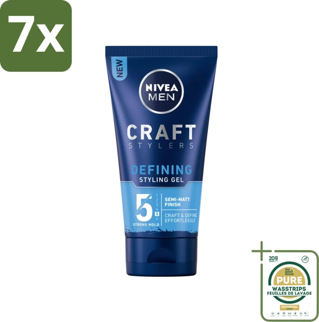 NIVEA MEN Styling Gel Matte Finish 1050ml - 7 Stuks