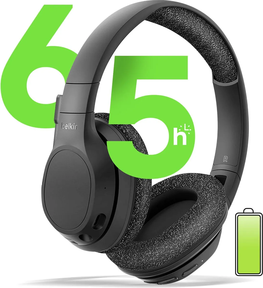 Belkin SoundForm Adapt AUD005btBLK Headset - Zwart