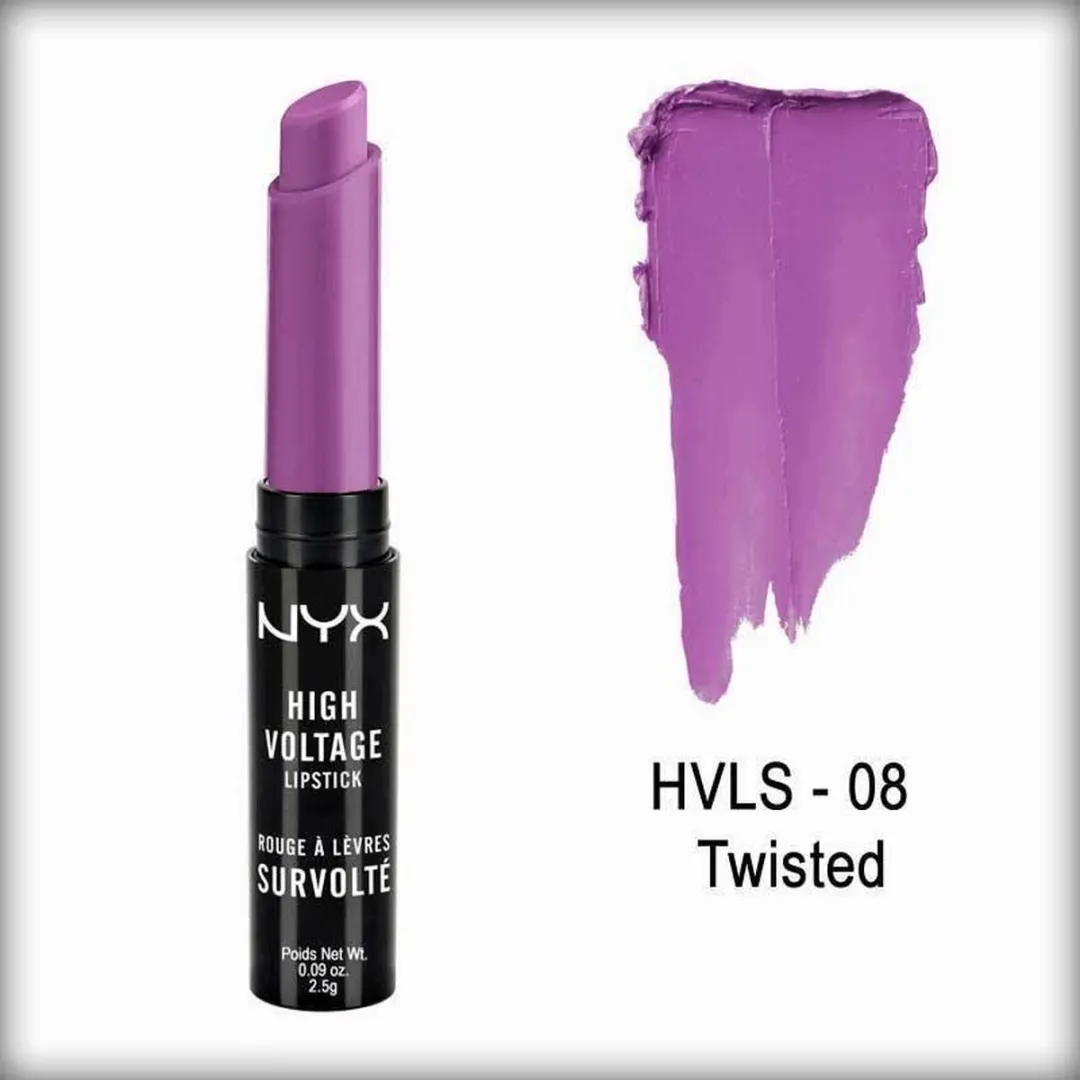 NYX High Voltage Lipstick 08 Twisted - Paars