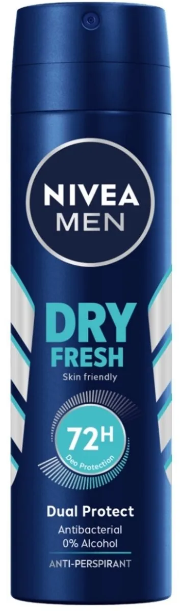 NIVEA Men Deodorant Spray Dry Fresh 150ml - 24 Stuks