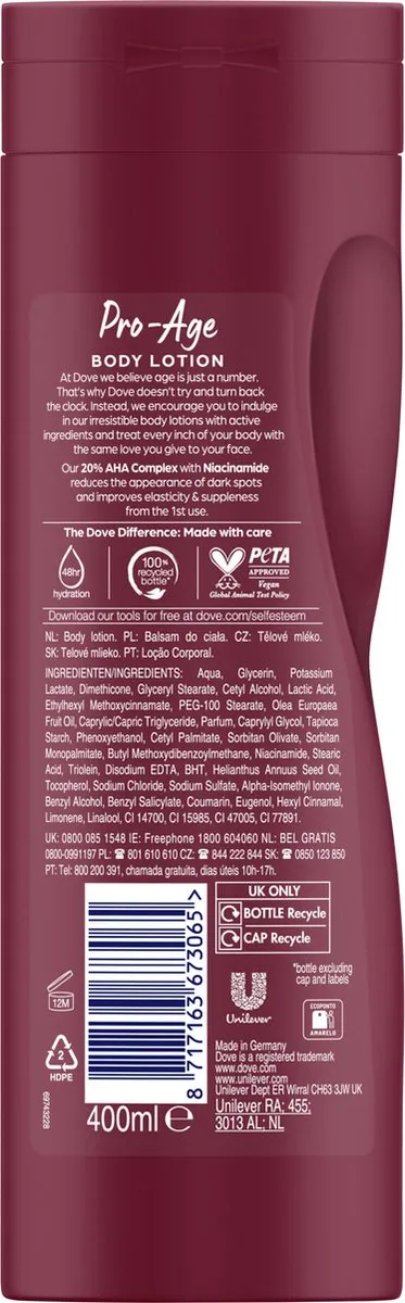 Dove Body Love Pro Age Bodylotion 400ml