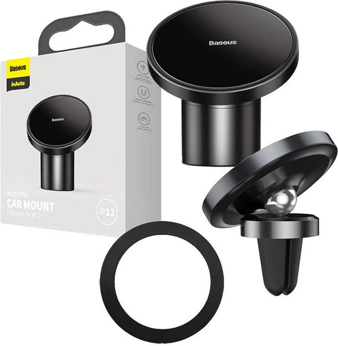 Baseus NeoGravity Overseas Edition Magnetische Autohouder - Zwart - afbeelding 6 van 6
