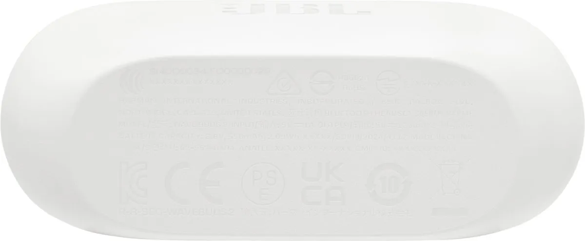JBL Wave Buds 2 JBLWBUDS2WHT Oordopjes - 40 uur - IP54 - Wit - afbeelding 6 van 6