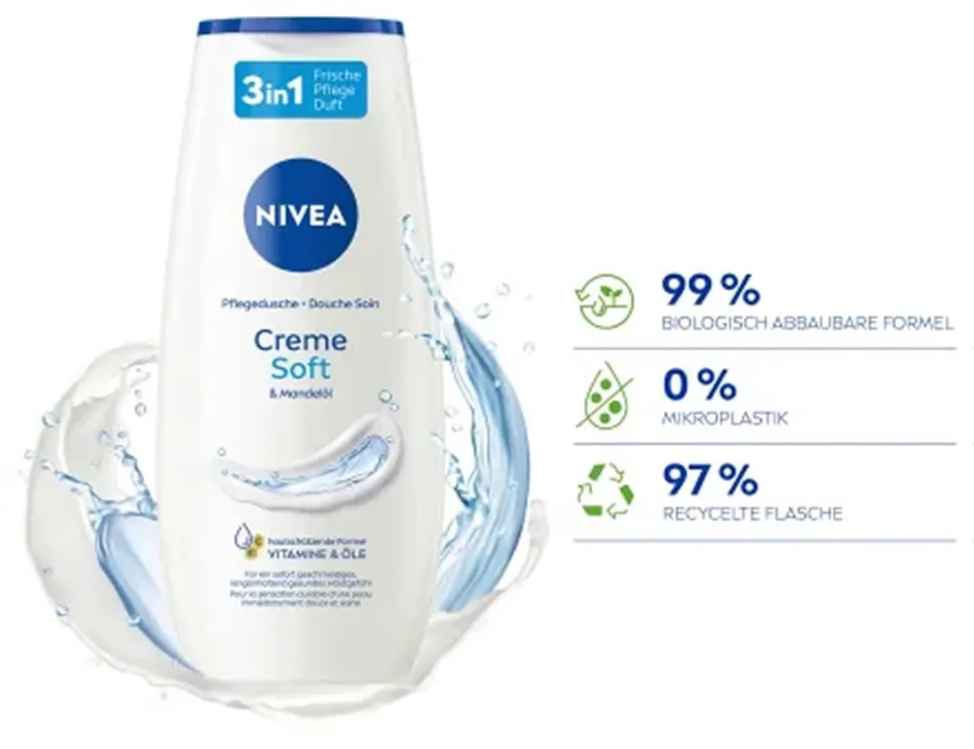NIVEA Creme Soft Douchecrème - 2x 250ml