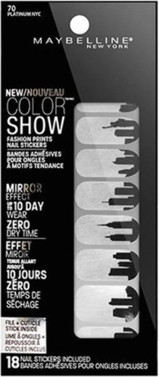 Maybelline Color Show City Nagelstikkers 18 Stuks