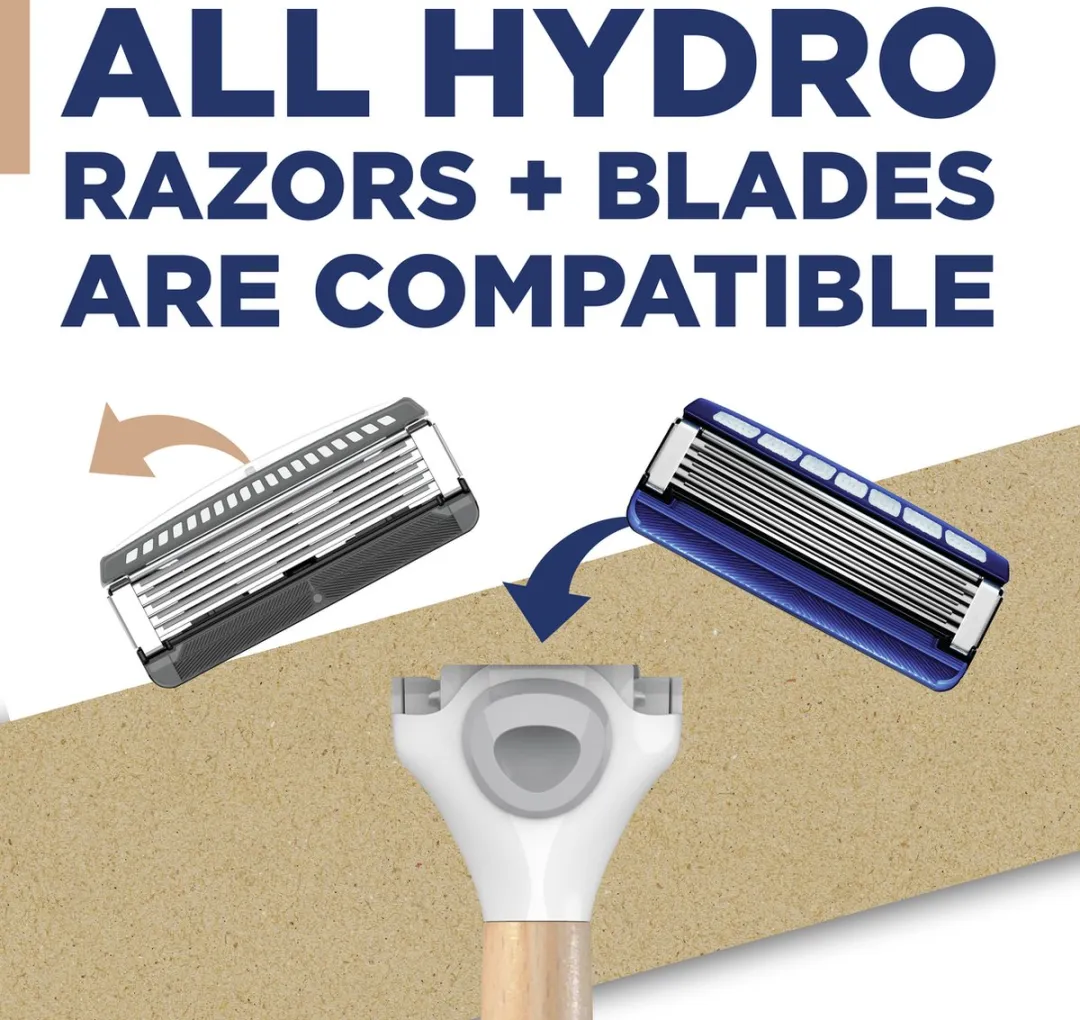 Wilkinson Sword Hydro 5 Skin Protection Scheermes - Houten Handvat - Bruin