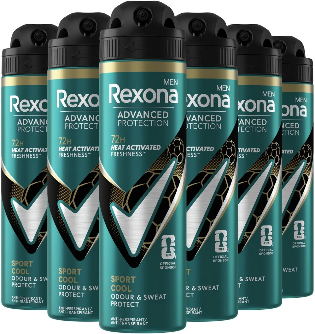 Rexona Men Advanced Protection Sport Cool Deo Spray - 6x150ml