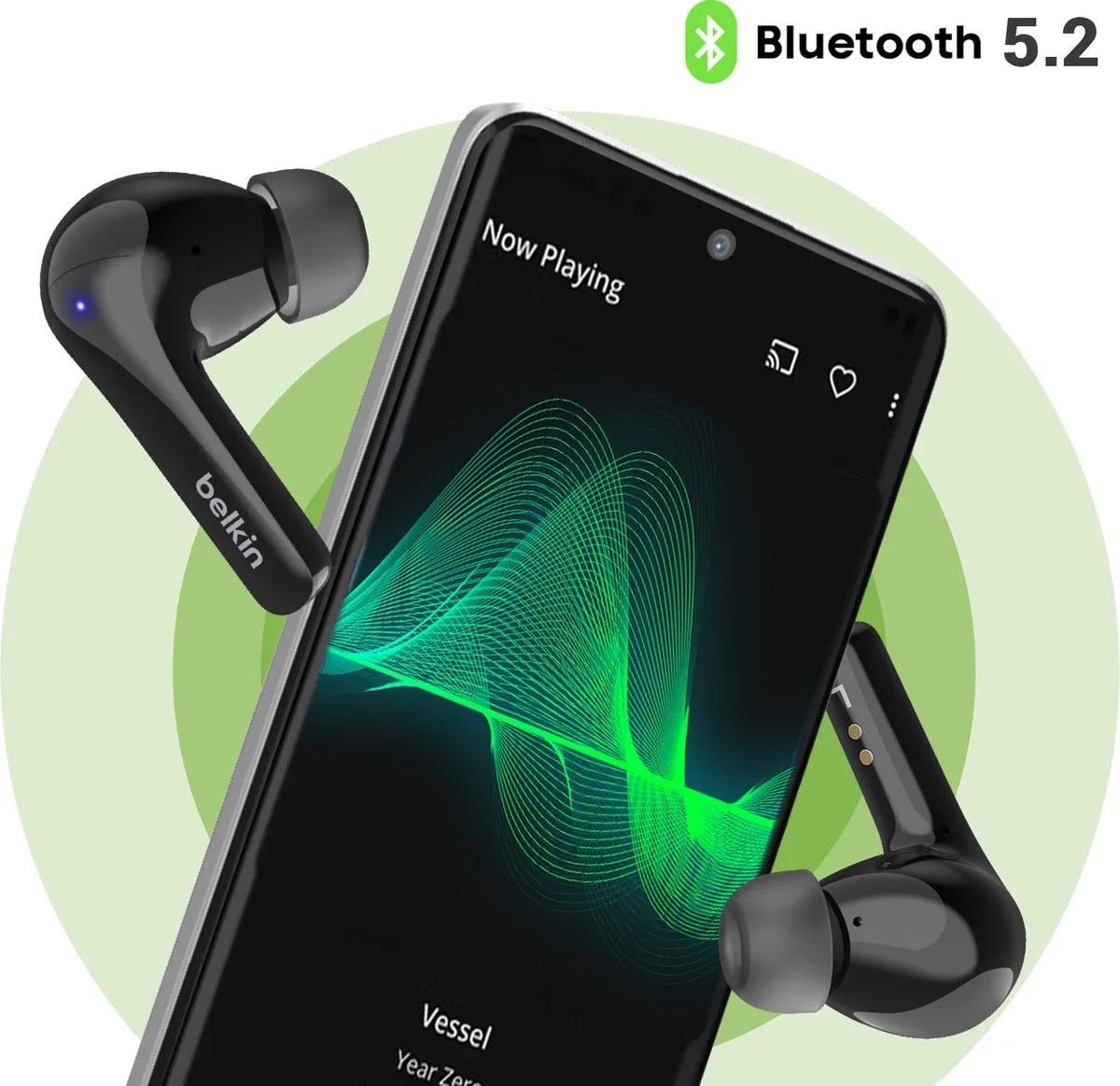 Belkin SoundForm Motion AUC010BTBK In-Ear Headset - Zwart