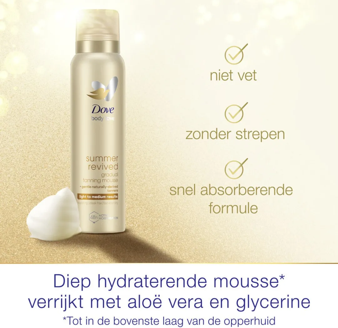 Dove Body Love Zelfbruinende Mousse 150ml - 7 Stuks