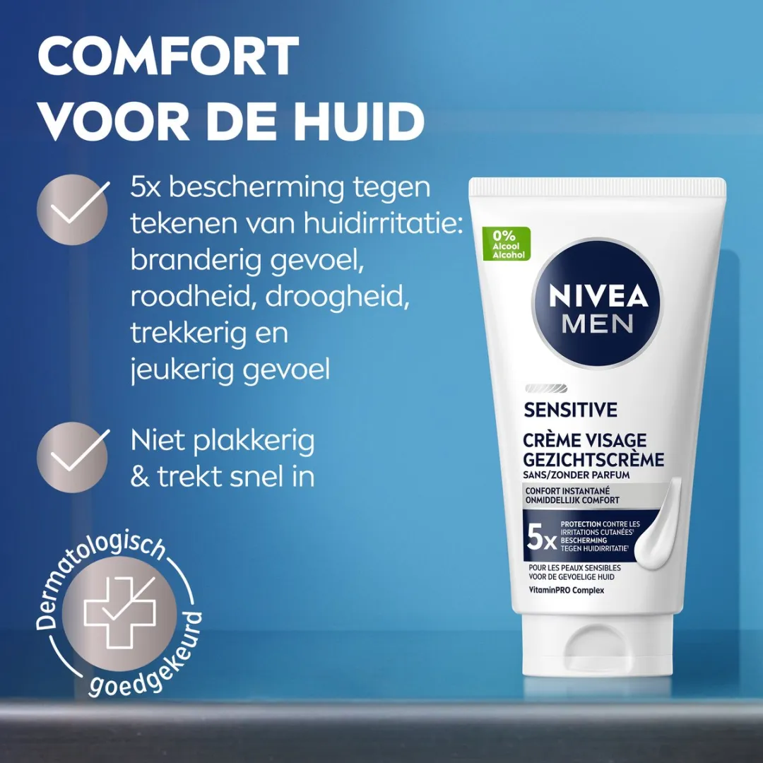 NIVEA MEN Sensitive Gezichtscrème 100ml