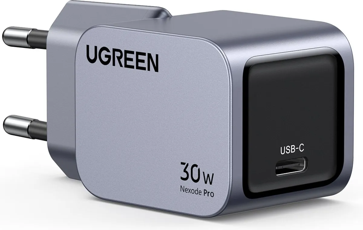 Ugreen Nexode Pro 30W USB-C Wandlader - Grijs