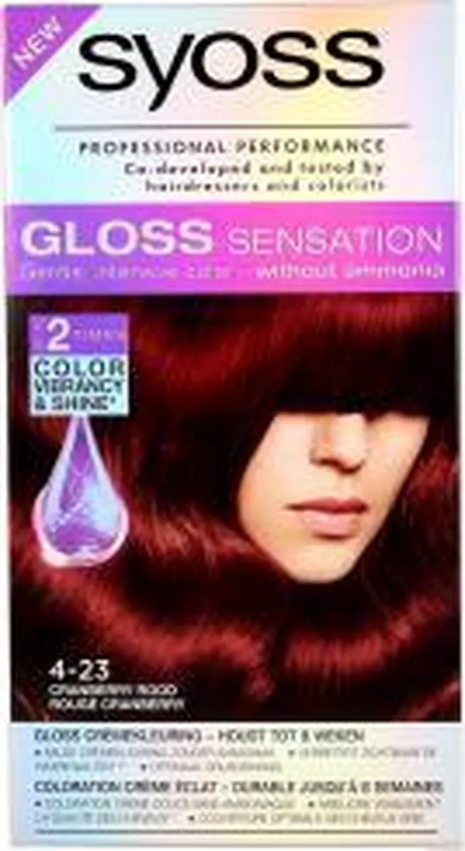 Syoss Color 4-23 Cranberry Rood Haarverf