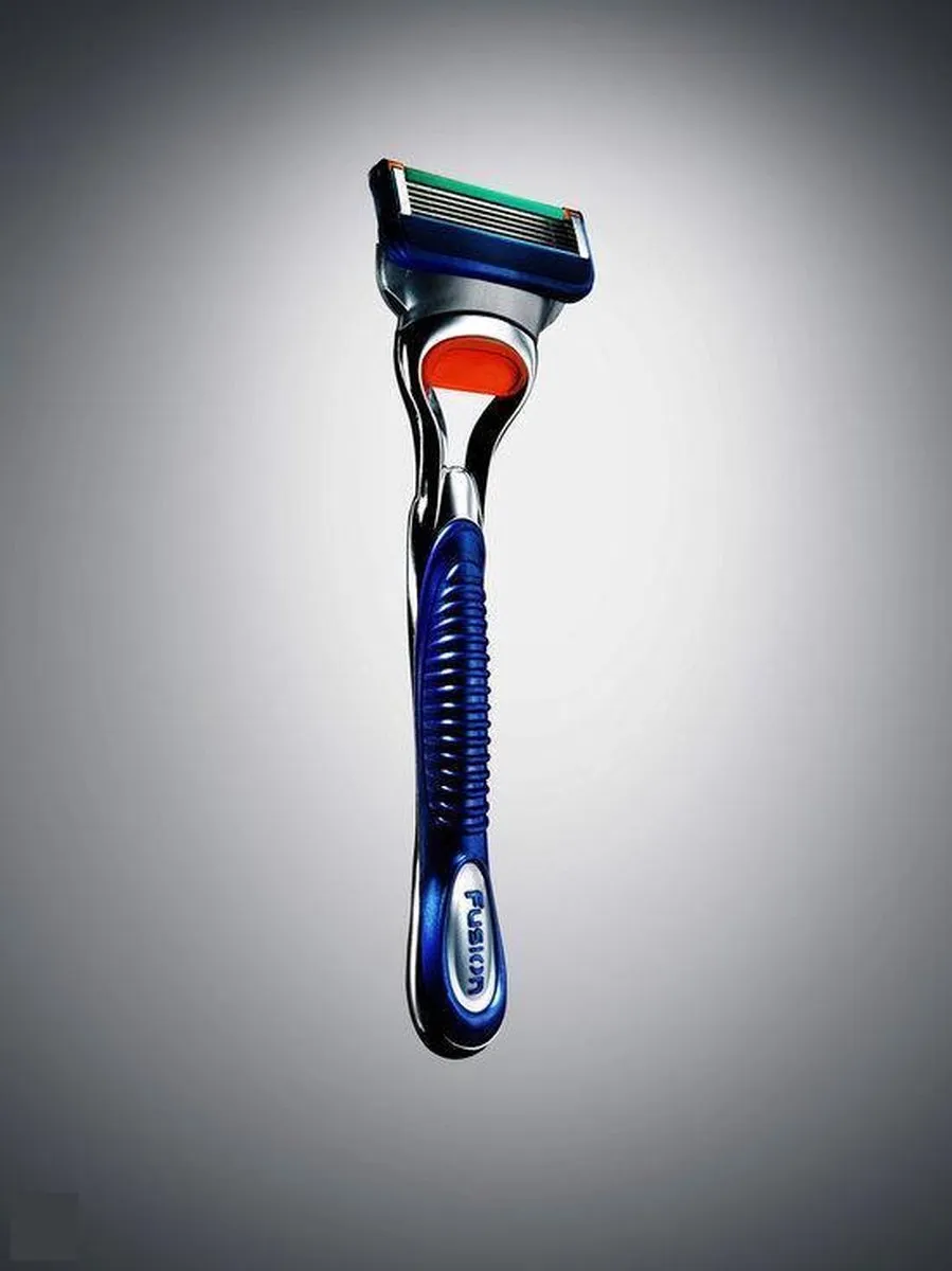Gillette Fusion 5-delig scheerset - Blauw/Oranje/Wit/Zilver