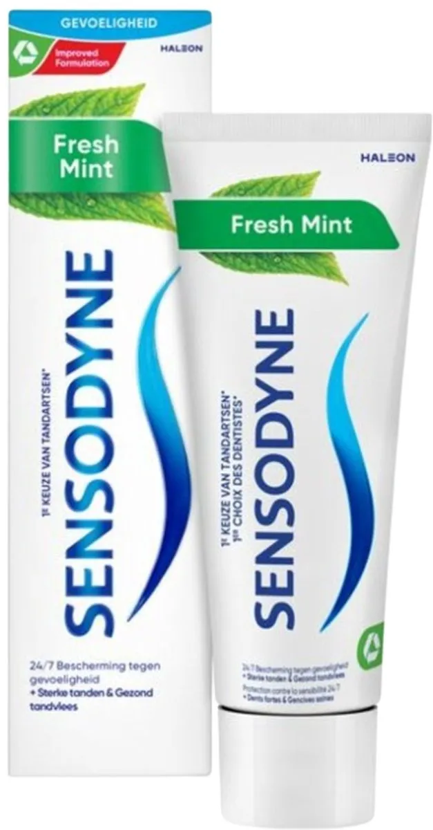 Sensodyne Tandpasta Fresh Mint 75ml - 2 Stuks