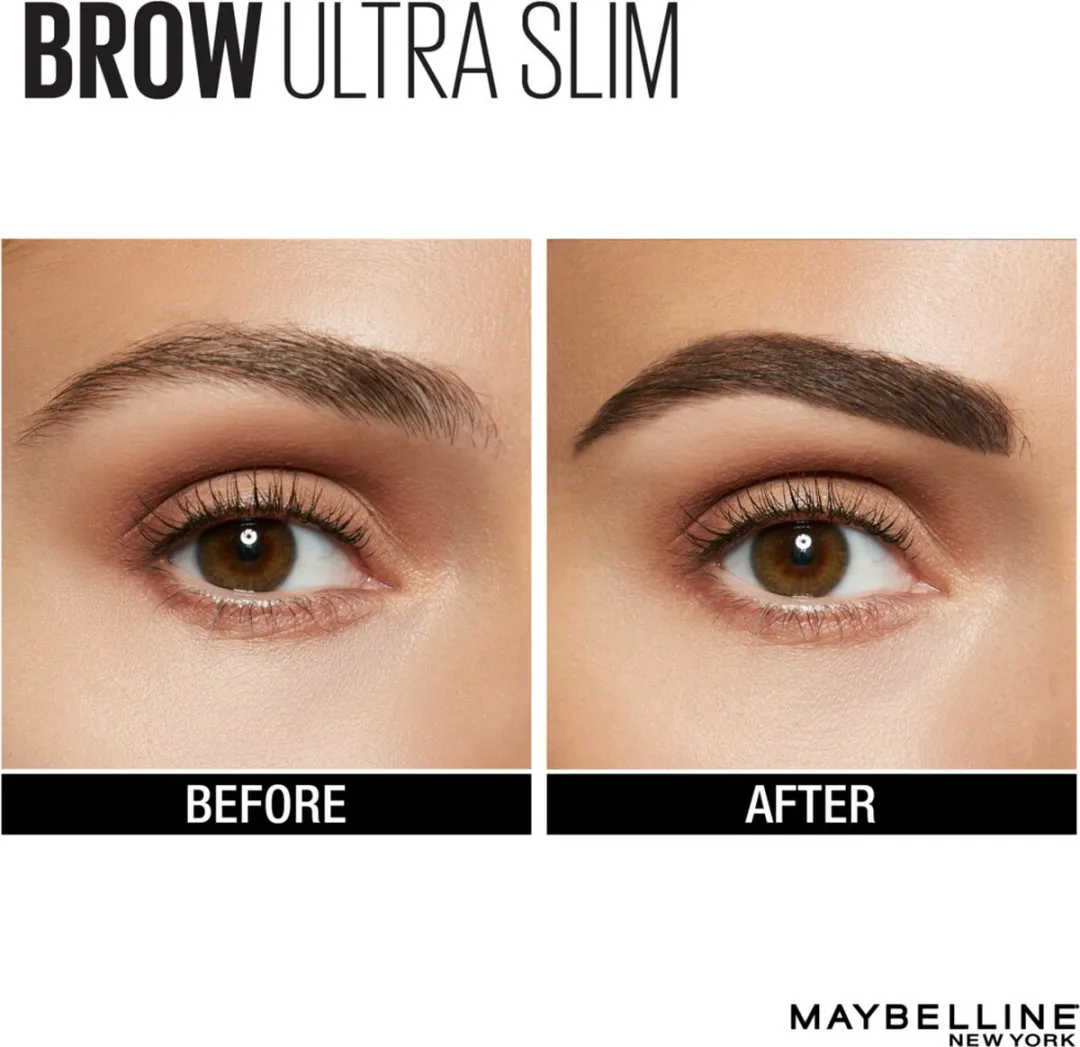 Maybelline Brow Ultra Slim Wenkbrauwpotlood Medium Brown - 3 Stuks