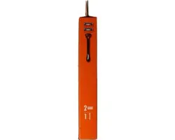 Gillette Fusion5 Scheermes Oranje/Blauw - 2 Stuks