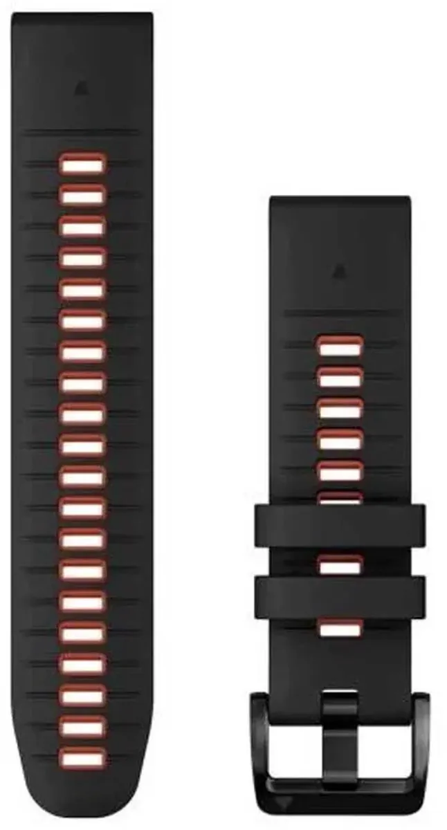 Garmin Quickfit 22mm Siliconen Bandje - 22mm - Zwart