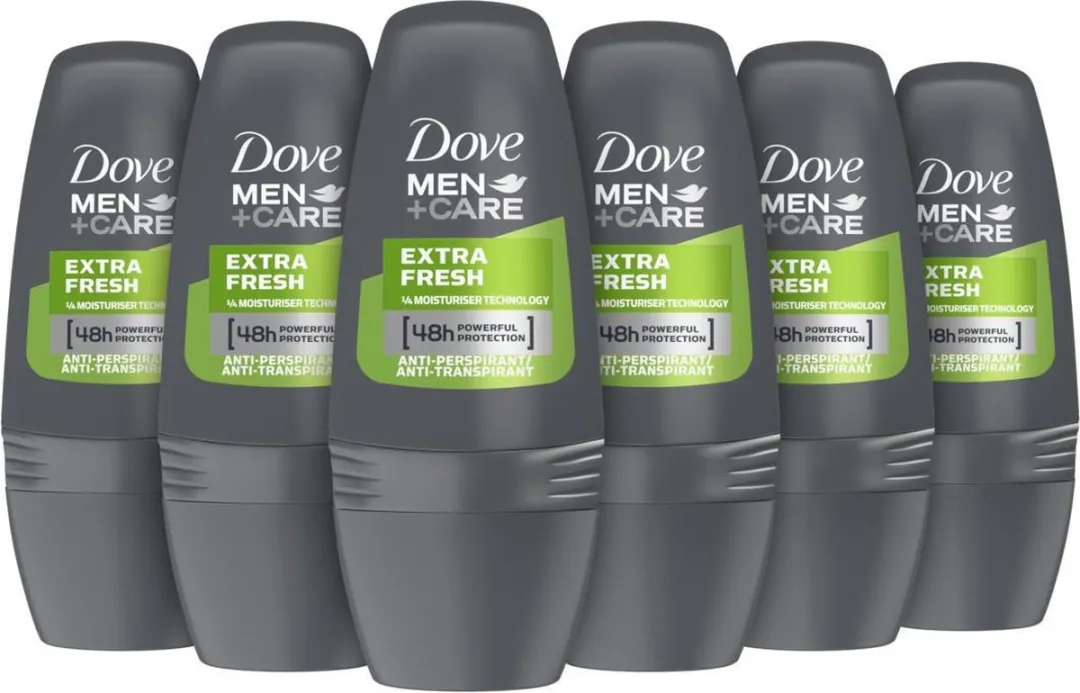 Dove Men+Care Extra Fresh Anti-Transpirant Roller - 6x50ml